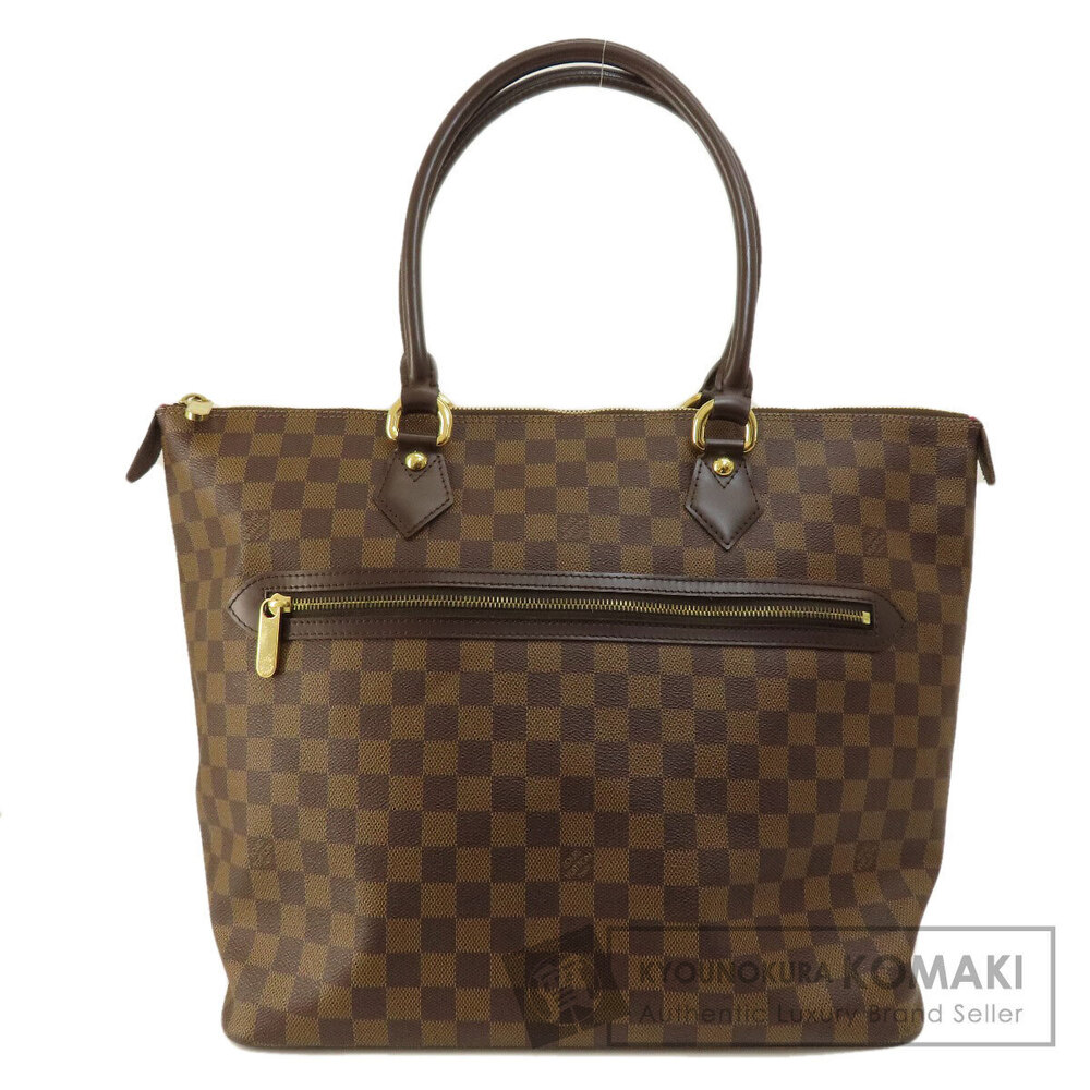 Louis Vuitton Saleya Damier Ebene Brown Tote Bag Canvas